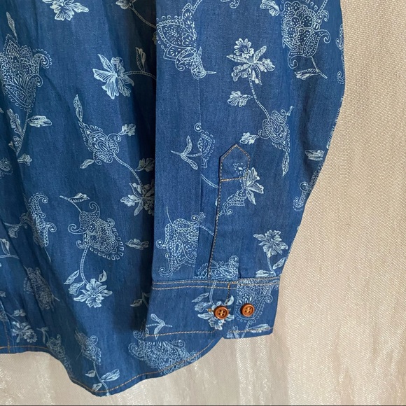 SSLR Floral Button Down Shirt - Picture 3 of 5
